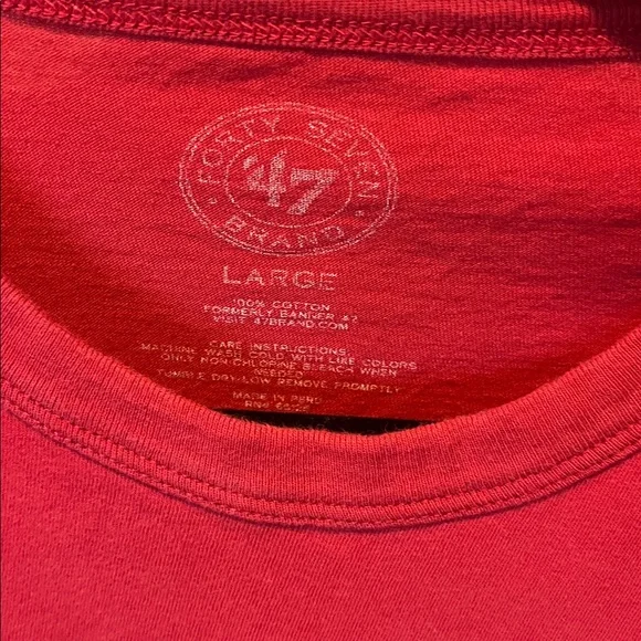 Forty Seven Red Texas Tech T-Shirt size Large - Picture 4 of 4